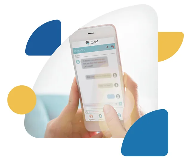 Conversa entre cliente e marca pelo celular
